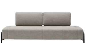 Šedobéžová látková třímístná pohovka Kave Home Compo 232 cm