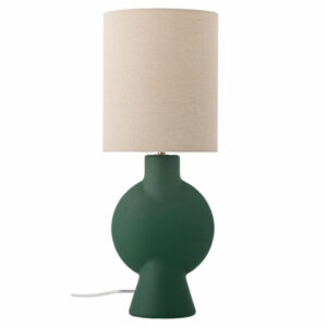 Zelená kameninová stolní lampa Bloomingville Sergio