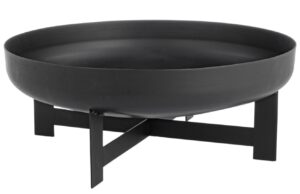 Černé kovové ohniště Bizzotto Efesto 60 cm