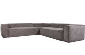 Kave Home Manšestrová rohová pohovka Blok 320 cm