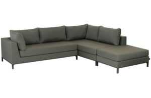 WOOOD Tmavě zelená čalouněná zahradní rohová pohovka Jolle 262 cm