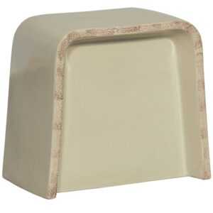 WOOOD Béžový keramický odkládací stolek Fariba 46 x 31 cm