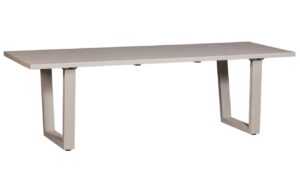 WOOOD Šedý hliníkový zahradní jídelní stůl Neson 240 x 87 cm