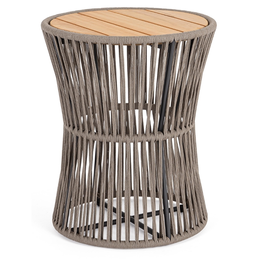 Hnědý zahradní stolek Bizzotto Carles