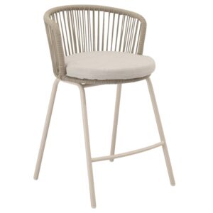 Somcasa Béžová kovová barová židle Pierre 64