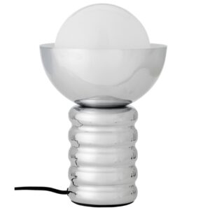 Bloomingville Stříbrná kovová stolní lampa Spike