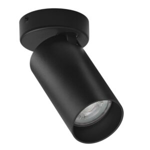 Nova Luce Černé kovové bodové světlo Oso 7 cm