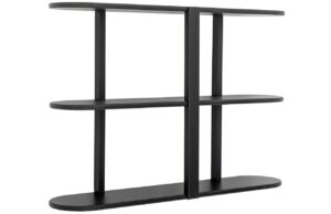 Bloomingville Černá lakovaná nástěnná police Vincente 55