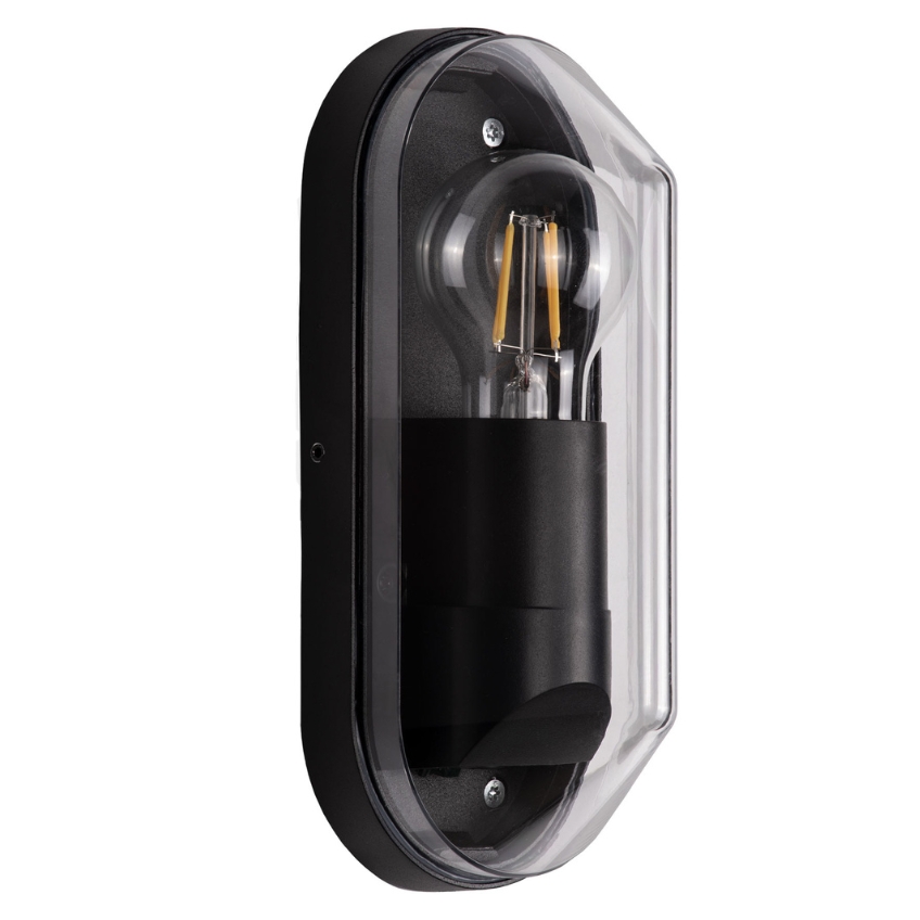 Nova Luce Tmavě šedé venkovní nástěnné světlo Amel