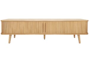 Dubový TV stolek Woodman Rove Tambour 178 x 40 cm