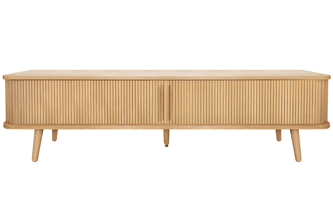 Dubový TV stolek Woodman Rove Tambour 178 x 40 cm