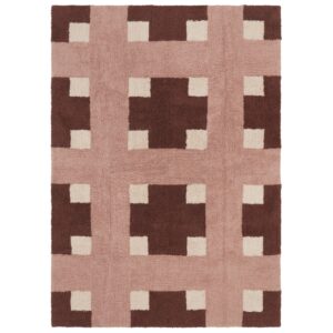 Jotex Béžovo-hnědý bavlněný koberec DELPHI 160 x 230 cm