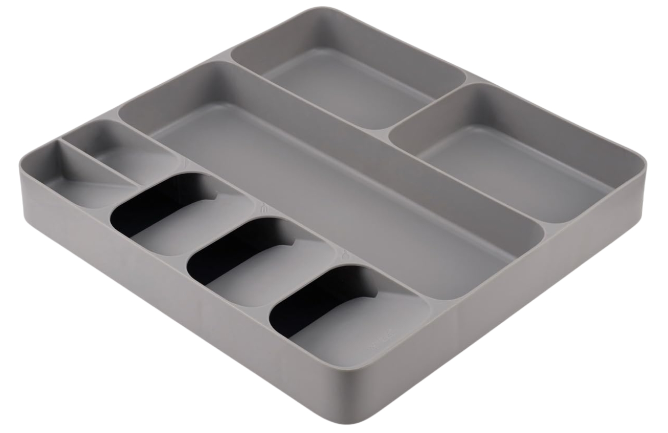 Joseph Joseph Šedý plastový organizér na příbory DrawerStore 38 x 40 cm