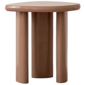 Micadoni Béžový odkládací stolek Lawrence 45 x 37 cm