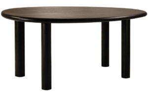 Micadoni Černý dřevěný jídelní stůl Aita 180 x 100 cm