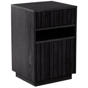 Jotex Černý dřevěný noční stolek EIRA 40 x 35 cm