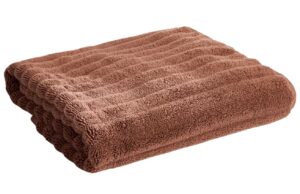 Kave Home Hnědý bavlněný ručník Navira 50 x 90 cm