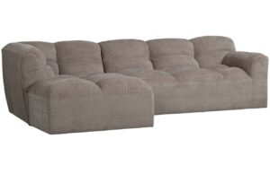 WOOOD Béžovošedá rohová pohovka Tibas 280 cm