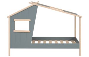 Marckeric Šedozelená dětská postel Luba 90 x 190 cm