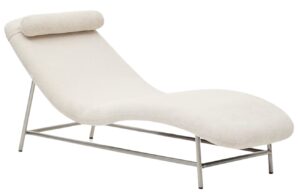 Kave Home Béžová čalouněná lenoška Osla 175 cm