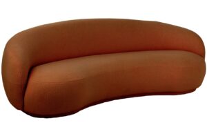 J-line Oranžová čalouněná pohovka Polar 234 cm