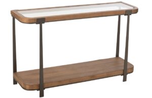 J-line Hnědý toaletní stolek Tremi 120 x 75 cm