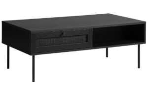 Unique Furniture Černý konferenční stolek Pensacola 110 x 60 cm