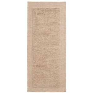 Kave Home Béžový vlněný běhoun Marely 80 x 200 cm