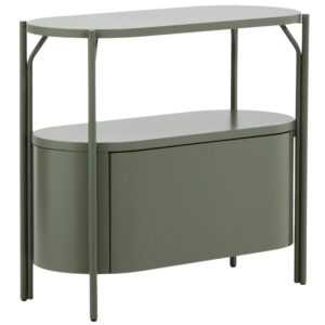 Kave Home Zelená lakovaná koupelnová skříňka Arely 90 x 40 cm