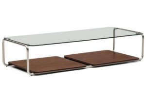 Kave Home Skleněný konferenční stolek Tarsel 140 x 60 cm
