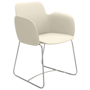 VONDOM Béžové plastové zahradní křeslo PEZZETTINA