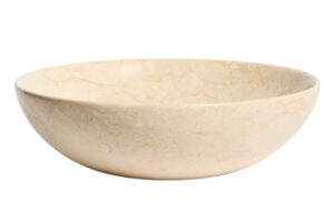 Kave Home Béžové mramorové umyvadlo na desku Darnen 40 cm