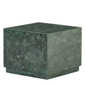Kave Home Tmavě zelený mramorový odkládací stolek Sorein 50 x 50 cm