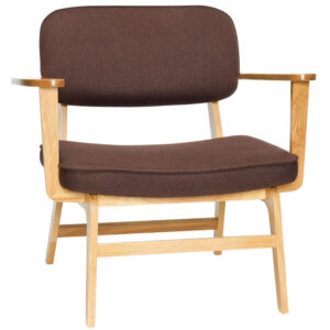 Hnědé křeslo Hübsch Haze