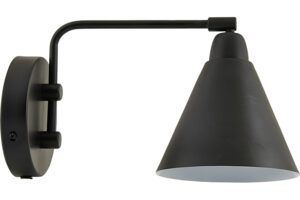 House Doctor Černé kovové nástěnné světlo Game