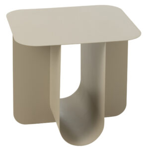 J-line Béžový kovový odkládací stolek Ferra 43