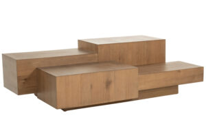 Eleonora Hnědý dubový konferenční stolek Quinten 140 x 75 cm