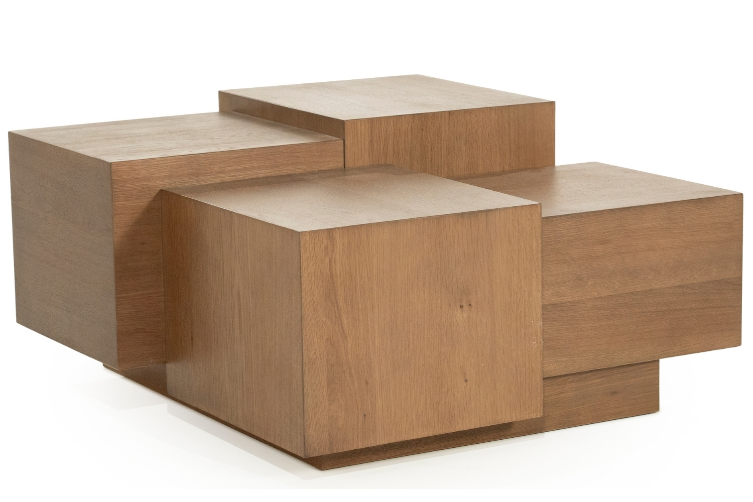 Eleonora Hnědý dubový konferenční stolek Quinten 80 x 80 cm