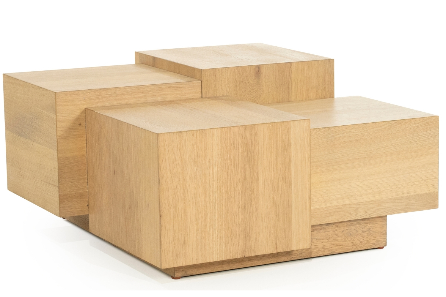 Eleonora Dubový konferenční stolek Quinten 80 x 80 cm