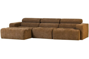 WOOOD Hnědá rohová pohovka Novi 300 cm