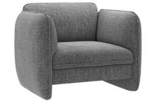 Micadoni Tmavě šedé křeslo Georgia