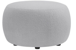 Bobochic Paris Světle šedá bouclé podnožka Envy 69 cm