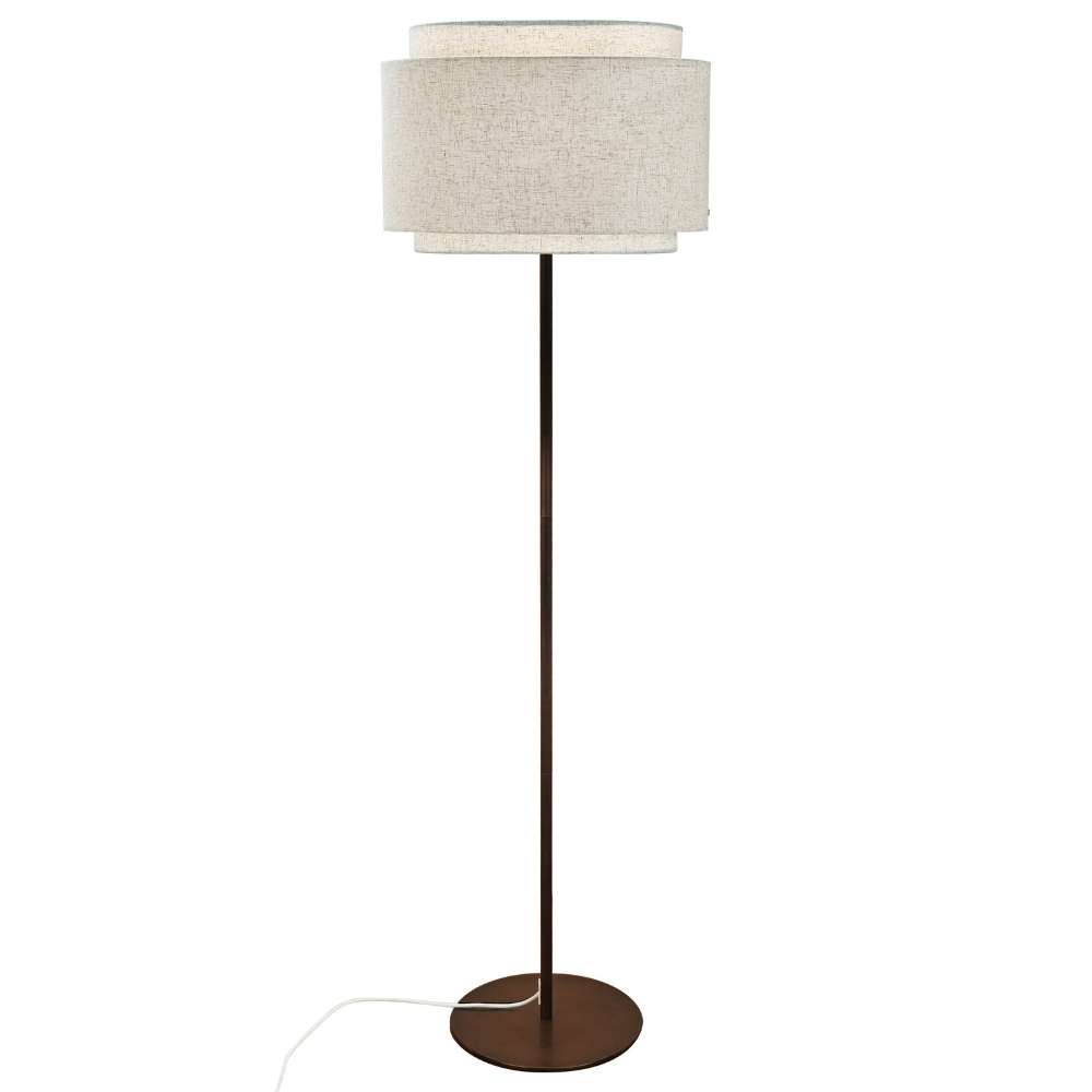 Nordlux Béžová kovová stojací lampa Takai