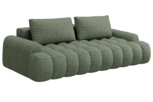 Cosmopolitan Design Zelená rozkládací pohovka Linz 250 cm