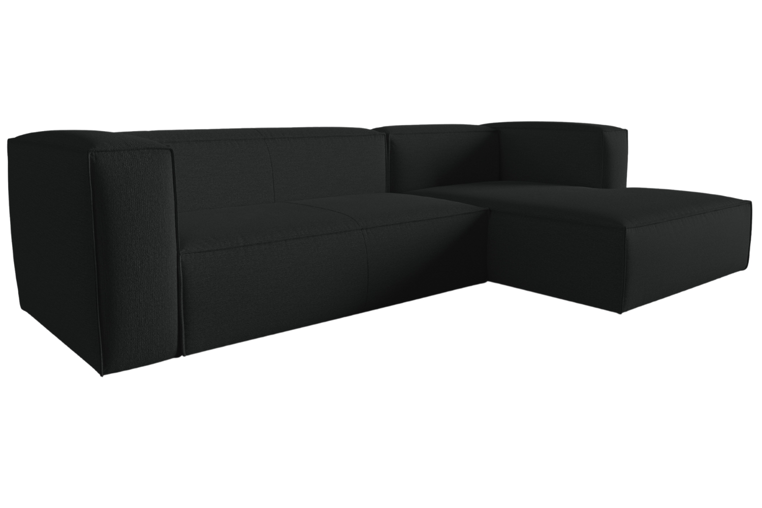 Cosmopolitan Design Antracitově šedá rohová pohovka Mackay 282 cm