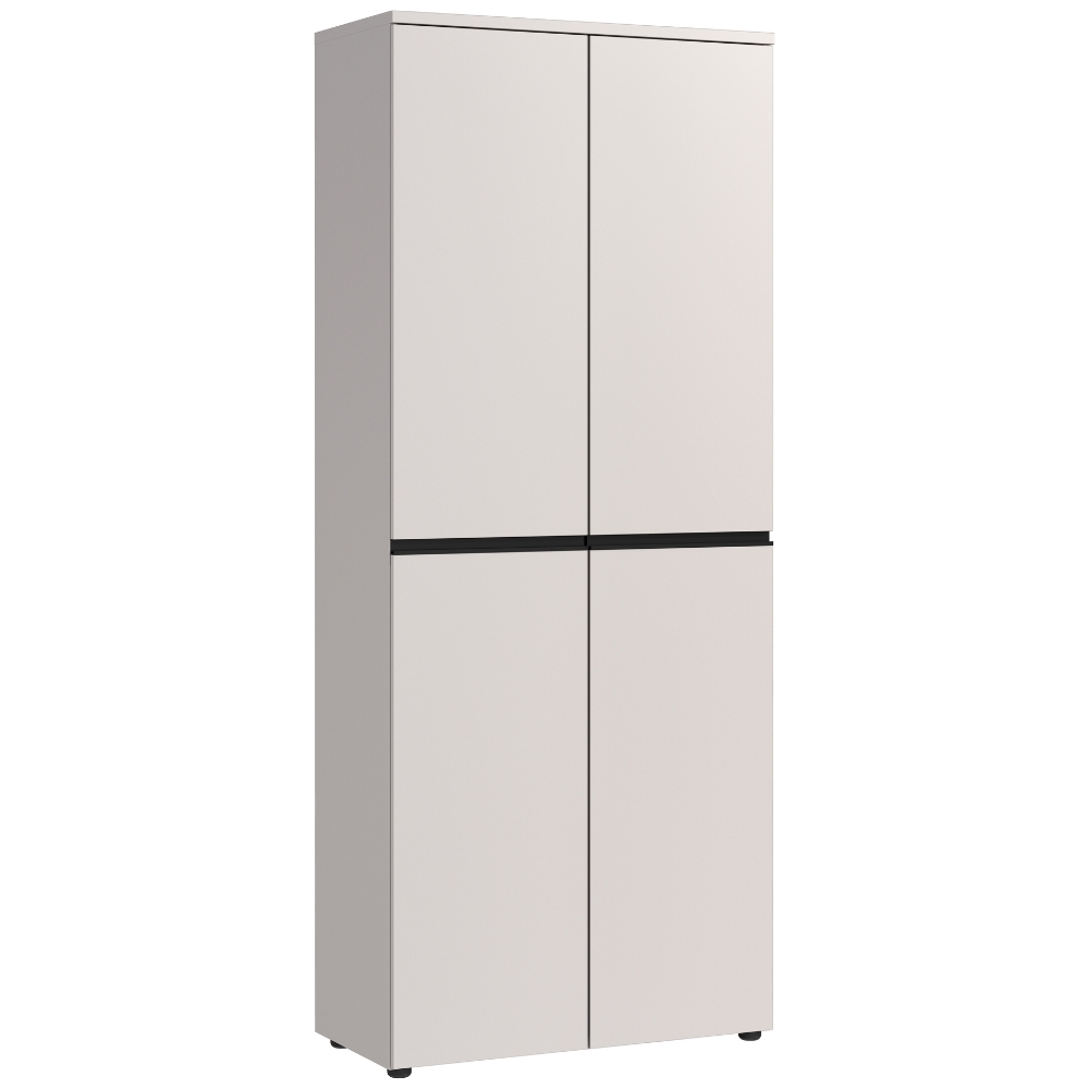 Germania Krémově bílá kancelářská skříň Bedano 197 x 81 cm