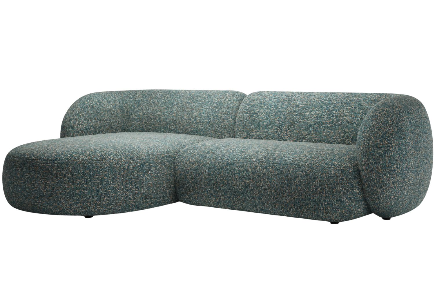 Micadoni Modrá rohová pohovka Kate 285 cm