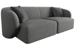 Maison Heritage Šedá dvoumístná pohovka Chiara 188 cm